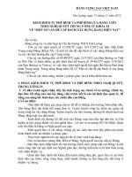 Kiem diem dang vien theo nghi quyet TW 4