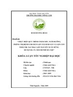 Khoá luận tốt nghiệp Đại học: Thực hiện quy trình chăm sóc, nuôi dưỡng, điều trị bệnh cho đàn lợn nái sinh sản và lợn con theo mẹ nuôi tại trại Nguyễn Xuân Dũng, huyện Ba