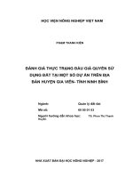 Luận văn thạc sĩ đánh giá thực trạng đấu giá quyền sử dụng đất tại một số dự án trên địa bàn huyện gia viễn   tỉnh ninh bình 