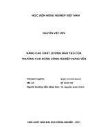Luận văn thạc sĩ nâng cao chất lượng đào tạo của trường cao đẳng công nghiệp hưng yên 