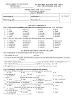 De va dap an thi HSG Tieng Anh 9 V1nam hoc 20122013