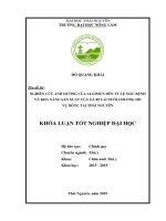 Khoá luận tốt nghiệp Đại học: Nghiên cứu ảnh hưởng của Algimun đến tỷ lệ mắc bệnh và khả năng sản xuất của gà Ri lai nuôi chuồng hở vụ đông tại Thái Nguyên