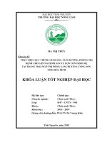 Khoá luận tốt nghiệp Đại học: Thực hiện quy trình chăm sóc, nuôi dưỡng, phòng trị bệnh cho lợn nái sinh sản và lợn con theo mẹ tại trang trại Ngô Thị Hồng Gấm, huyện Lương Sơn,