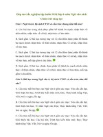 Ngân hàng câu hỏi tập huấn Ngữ văn lớp 6 sách Chân trời sáng tạo