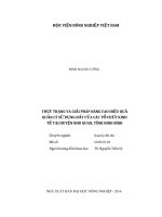 Luận văn thạc sĩ thực trạng và giải pháp nâng cao hiệu quả quản lý sử dụng đất của các tổ chức kinh tế tại huyện nho quan, tỉnh ninh bình 