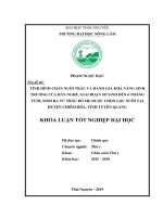 Khoá luận tốt nghiệp Đại học: Tình hình chăn nuôi trâu và đánh giá khả năng sinh trưởng của đàn nghé, giai đoạn sơ sinh đến 6 tháng tuổi, sinh ra từ trâu bố mẹ được chọn lọc nuôi