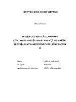 Luận văn thạc sĩ nghiên cứu nhu cầu lao động của doanh nghiệp ngoài khu vực nhà nước trên địa bàn thành phố bắc ninh, tỉnh bắc ninh 