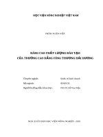 Luận văn thạc sĩ nâng cao chất lượng đào tạo của trường cao đẳng công thương hải dương 