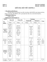 ma tran de kiem tra 1 tiet ly thuyet hoc ki 1 tin 9