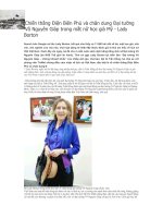 Chien thang Dien Bien Phu va chan dung Dai tuong VoNguyen Giap trong mat nu hoc gia My Lady Borton