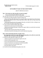 Đề thi học kì 1 môn Kỹ thuật an toàn và môi trường năm 2012-2013 có đáp án - Trường Đại học Bách Khoa TP. HCM