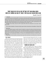 Thực trạng các câu lạc bộ thể dục thể thao ngoại khóa khối các trường Đại học kỹ thuật trên địa bàn thành phố Hà Nội