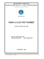 TÌM HIỂU CHẤT LƯỢNG DỊCH VỤ Ở NHÀ HÀNG TONG HUA, HẢI PHỊNG KHĨA LUẬN TỐT NGHIỆP ĐẠI HỌC HỆ CHÍNH QUY NGÀNH: VĂN HĨA DU LỊCH