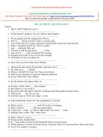 200 câu hổi ôn tập TIẾNG ANH 4 