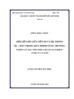 Mối liên hệ giữa nền sọ và hệ thống sọ   mặt trong quá trình tăng trưởng  nghiên cứu dọc trên phim x quang sọ nghiêng ở trẻ từ 3   13 tuổi 