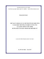 Chế tạo và khảo sát cơ chế truyền dẫn điện tích và đảo điện trở thuận nghịch tương ứng của màng mỏng ô xít crôm hướng đến ứng dụng trong bộ nhớ điện tử  