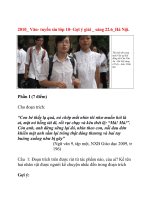 Bo de Van tuyen sinh lop 10