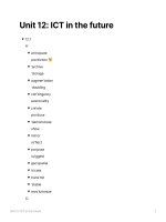 Unit 12 ICT in the future