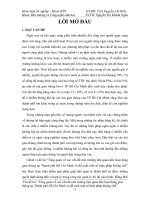 Tổng quan về các vấn đề môi trường liên quan đến hoạt động giao thông tại thành phố hồ chí minh và đề xuất một số biện pháp khống chế 