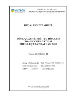 Tổng quan về thủ tục hòa giải tranh chấp đất đai theo luật đất đai 2013 