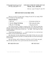 bien ban ban giao hoc sinh nghi he