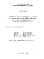 Nghiên cứu, đánh giá ảnh hưởng của các dạng đê bao vùng đồng tháp mười làm cơ sở đề xuất xây dựng mô hình hệ kinh tế sinh thái phục vụ phát triển bền vững  