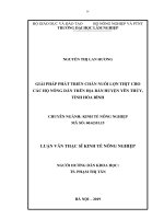 GIẢI PHÁP PHÁT TRIỂN CHĂN NUÔI LỢN THỊT CHO CÁC HỘ NÔNG DÂN TRÊN ĐỊA BÀN HUYỆN YÊN THỦY, TỈNH HÒA BÌNH LUẬN VĂN THẠC SĨ