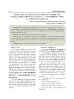 Nghiên cứu đánh giá sự phát triển sức nhanh cho nam vận động viên bơi lứa tuổi 11 - 12 Thành phố Đà Nẵng sau một năm tập luyện