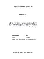 (Luận văn thạc sĩ) một số yếu tố ảnh hưởng đến bệnh viêm tử cung trên đàn lợn nái ngoại nuôi tại tỉnh ninh bình và thử nghiệm biện pháp điều trị 