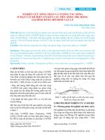 Nghiên cứu sóng tràn và tương tác sóng ở mặt cắt đê biển có kết cấu tiêu sóng trụ rỗng tại đỉnh bằng mô hình vật lý