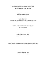 Căn cứ ly hôn theo pháp luật hôn nhân và gia đình việt nam (luận văn thạc sỹ luật) 