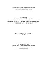 Pháp luật về chuyển nhượng quyền sử dụng đất của hộ gia đình sử dụng đất theo luật đất đai năm 2013 (luận văn thạc sỹ luật) 