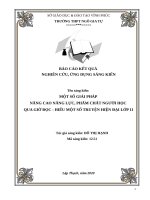 SKKN: Một số giải pháp nâng cao năng lực, phẩm chất người học qua giờ đọc hiểu một số truyện hiện đại lớp 11