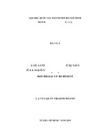 Các yếu tố ảnh hưởng đến sự hài lòng của công nhân lao động tại công ty TNHH ROCHDALE SPEARS bình dương (luận văn thạc sỹ luật) 