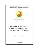 Nghiên cứu tác dụng điều trị xơ gan của viên nang CTHepaB trên động vật thực nghiệm 