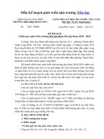 Kế hoạch chiến lược phát triển nhà trường Tiểu học 2020 - 2025