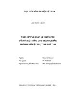 (Luận văn thạc sĩ) tăng cường quản lý nhà nước đối với hệ thống chợ trên địa bàn thành phố việt trì, tỉnh phú thọ 