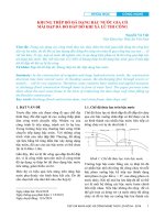 Khung thép bỏ đá dạng bậc nước gia cố mái đập đá đổ đắp dở khi xả lũ thi công