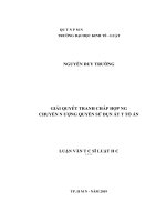 Giải quyết tranh chấp hợp đồng chuyển nhượng quyền sử dụng đất tại tòa án (luận văn thạc sỹ luật) 