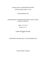 Điều kiện để bán nhà ở hình thành trong tương lai theo pháp luật việt nam (luận văn thạc sỹ luật) 