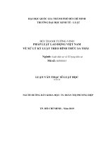 Pháp luật lao động việt nam về xử lý kỷ luật theo hình thức sa thải (luận văn thạc sỹ luật) 