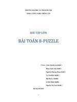 TRƯỜNG ĐẠI HỌC SƯ PHẠM HÀ NỘI KHOA CÔNG NGHỆ THƠNG TIN BÀI TẬP LỚN BÀI TỒN 8-PUZZLE