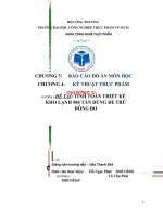 Báo cáo đồ án môn học kỹ thuật thực phẩm  tính toán thiết kế kho lạnh 500 tấn dùng để trữ đông bơ 