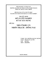 Thiết kế nhà ở KCN nhơn trạch đồng nai 