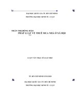 Pháp luật về thuê mua nhà ở xã hội (luận văn thạc sỹ luật)  