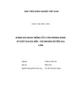 Đánh giá hoạt động của văn phòng đăng ký đất đai hà nội   chi nhánh huyện gia lâm 