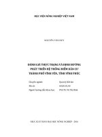 (Luận văn thạc sĩ) đánh giá thực trạng và định hướng phát triển hệ thống điểm dân cư thành phố vĩnh yên, tỉnh vĩnh phúc 