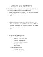 LÝ THUYẾT QUẢN TRỊ vận HÀNH đã điều chỉnh