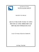 Quản lý nhà nước về công tác đào tạo cán bộ công chức trên địa bàn quận hải châu thành phố đà nẵng 