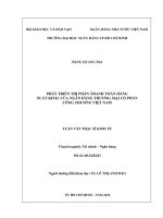 Luận văn Thạc sĩ Kinh tế: Phát triển thị phần thanh toán hàng xuất khẩu của Ngân hàng thương mại cổ phần Công thương Việt Nam